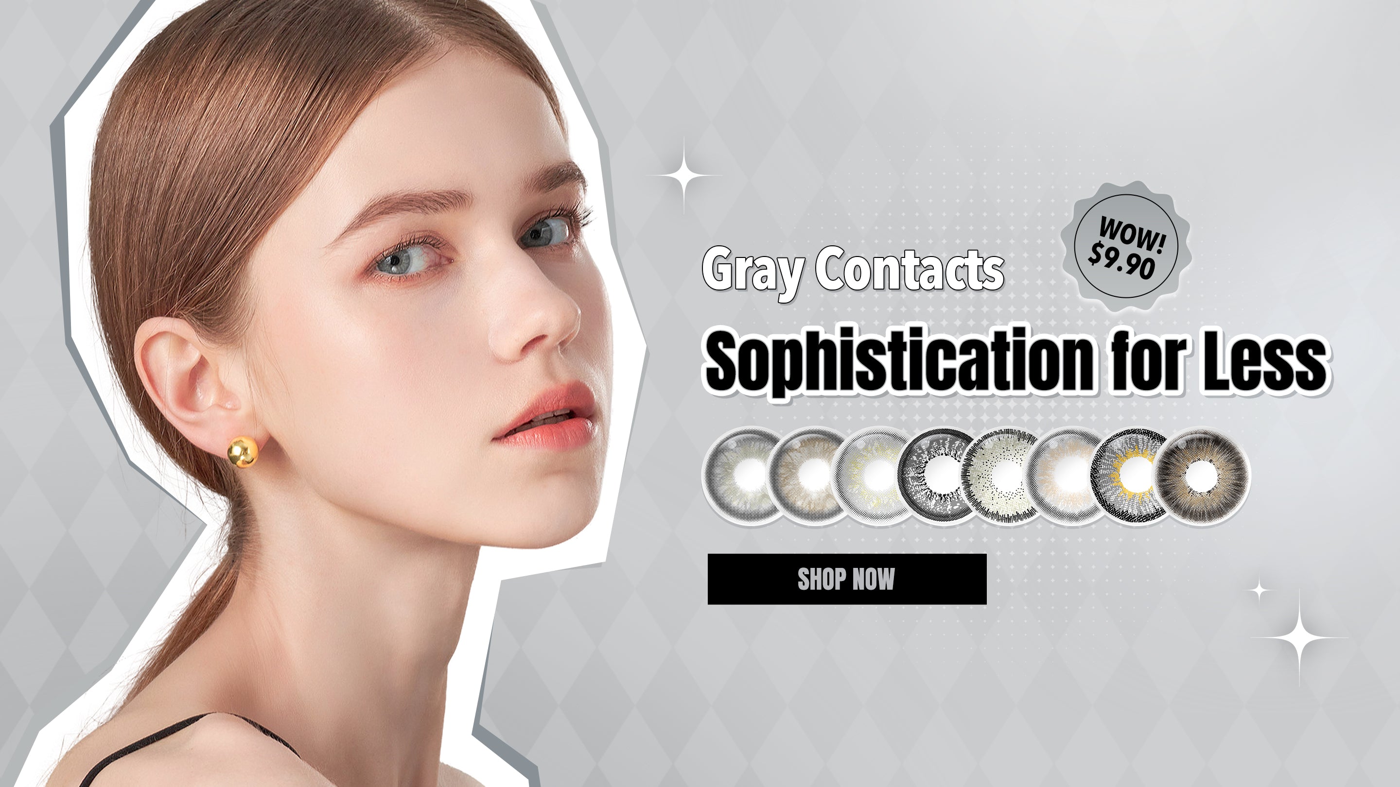WOW! $9.90 Gray Contacts – twinklens