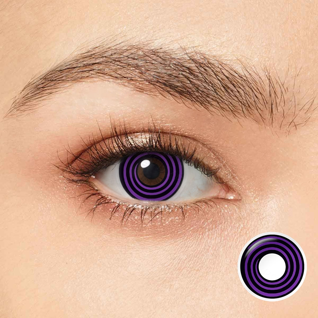 Violet Spiral Halloween Eyes