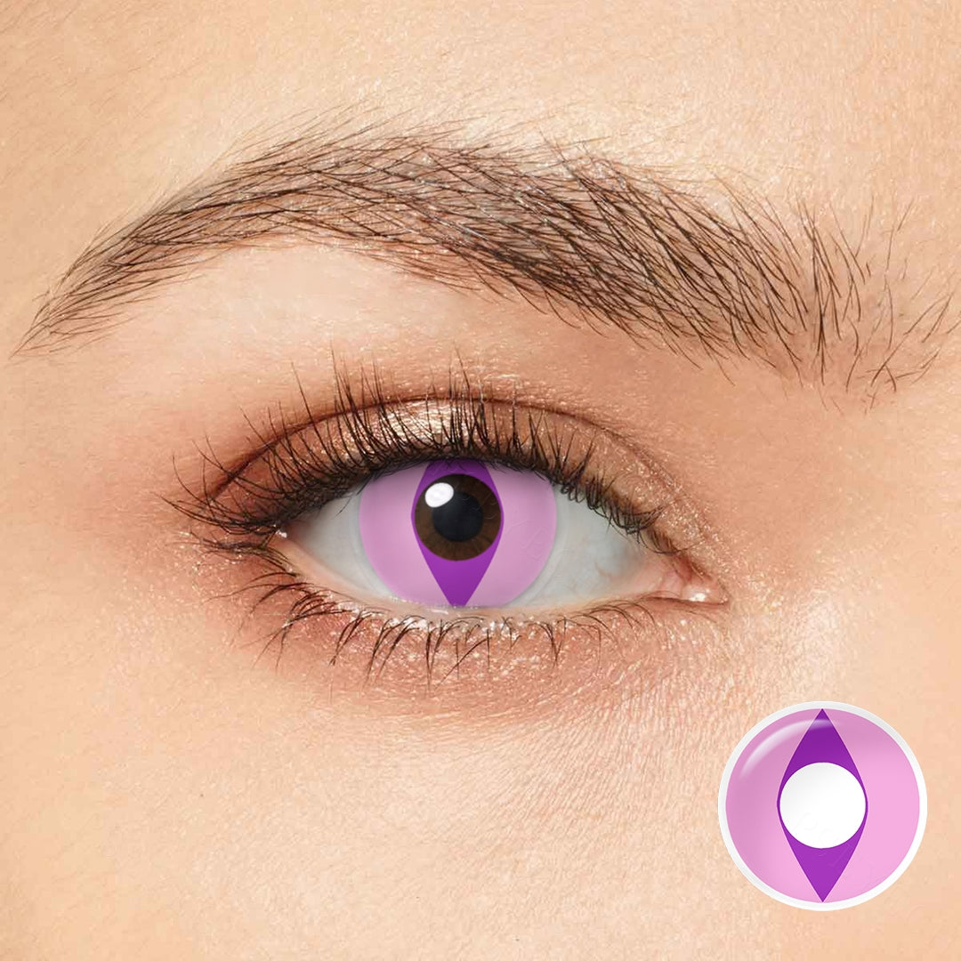 Colourfuleye Cherry Cat Purple Cosplay Contacts