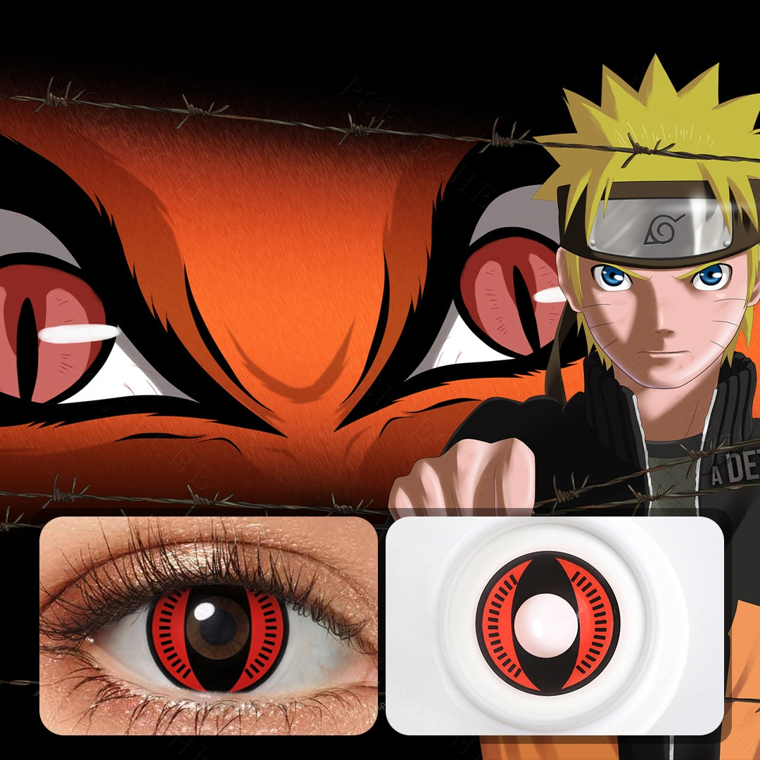 Naruto Kyuubi Eyes Sharingan Cosplay Contacts