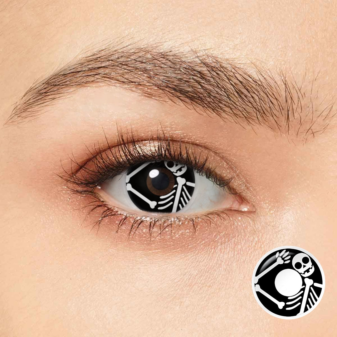 Shop Skull & Bones Horror Contact Lenses – Twinklens