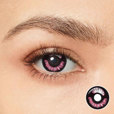 Girly Pink Anime Eyes