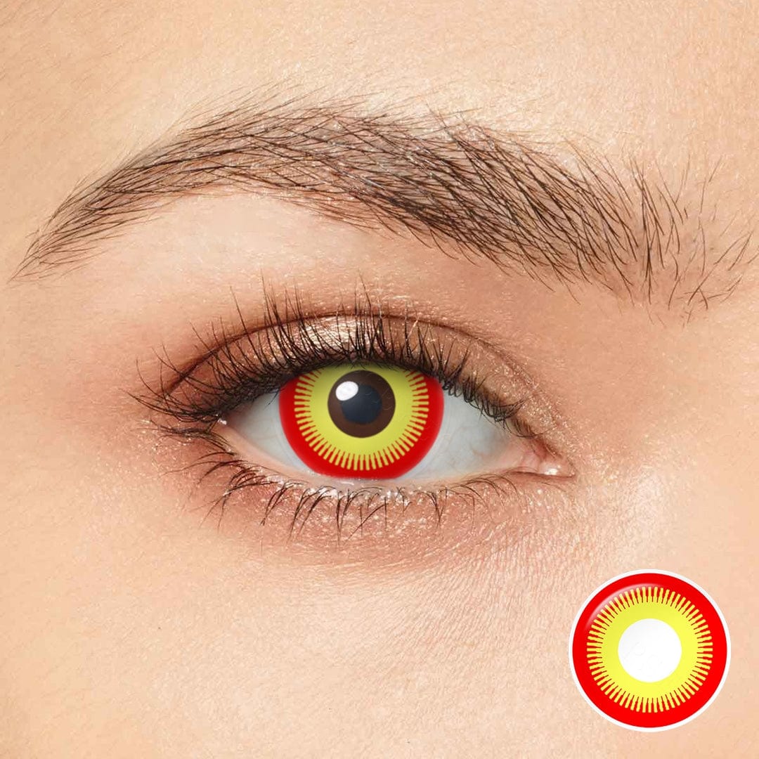 Red And Yellow Geared Cosplay Contacts – twinklens, image size:1080x1080