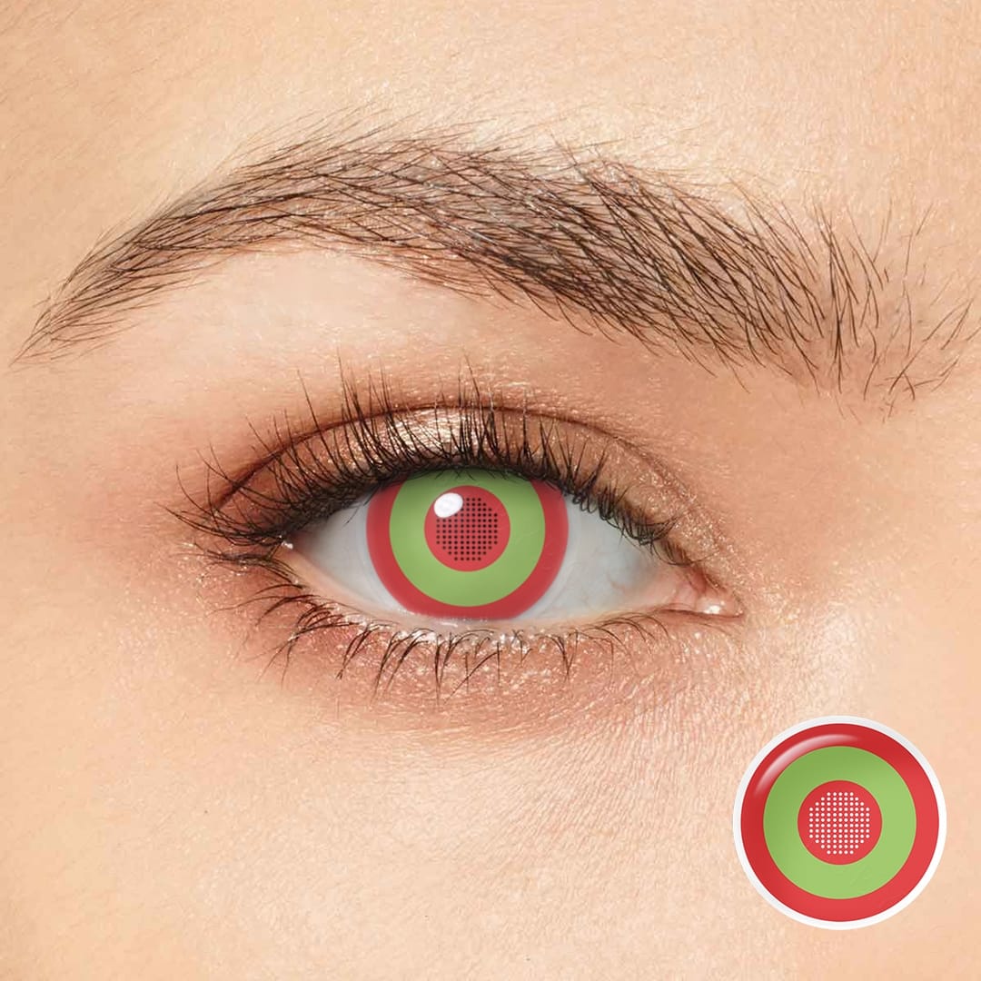 Cosplay Rebecca in Cyberpunk with Red & Green Costume Contacts – twinklens