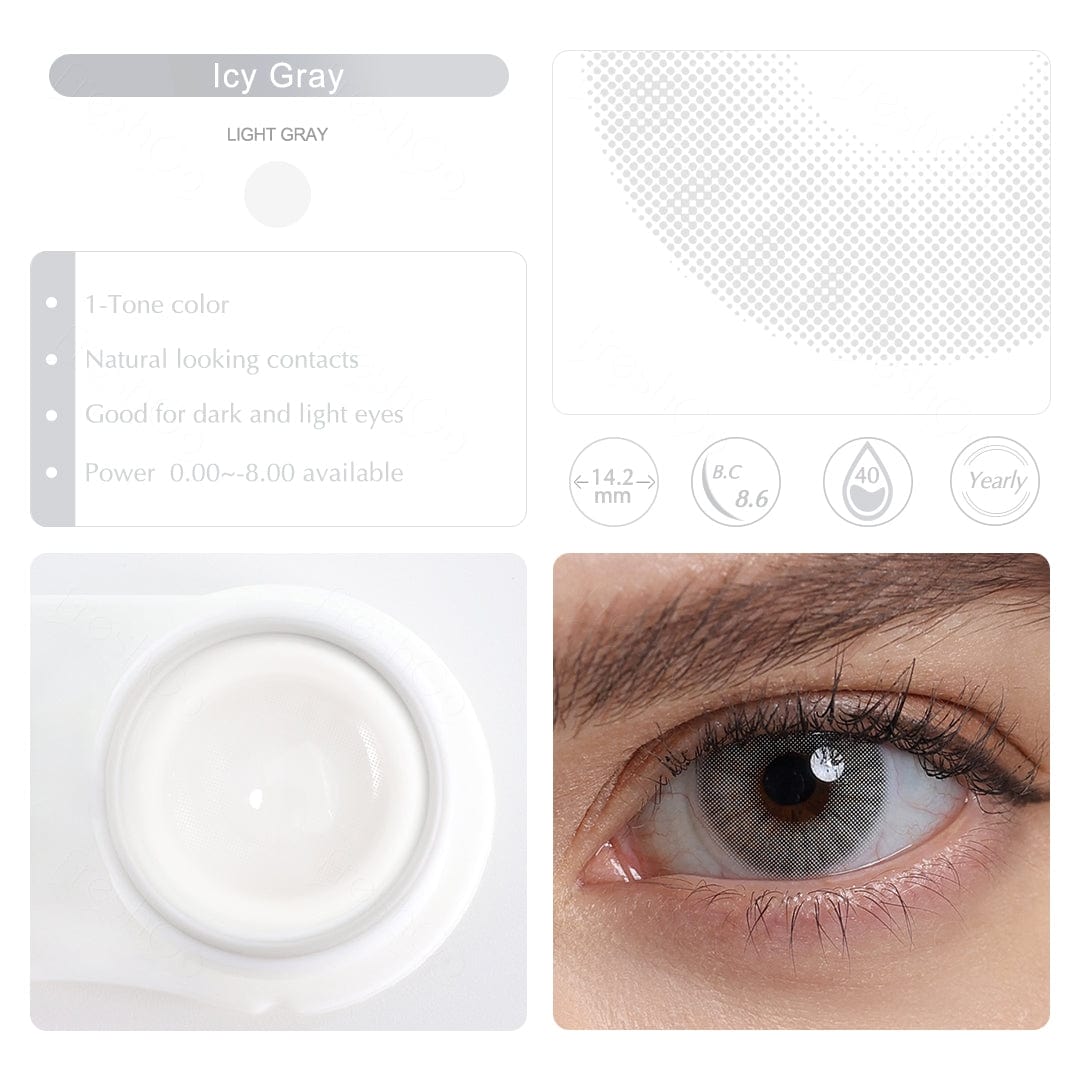 Hidrocor Icy Gray Eyes (U.S. Stock)