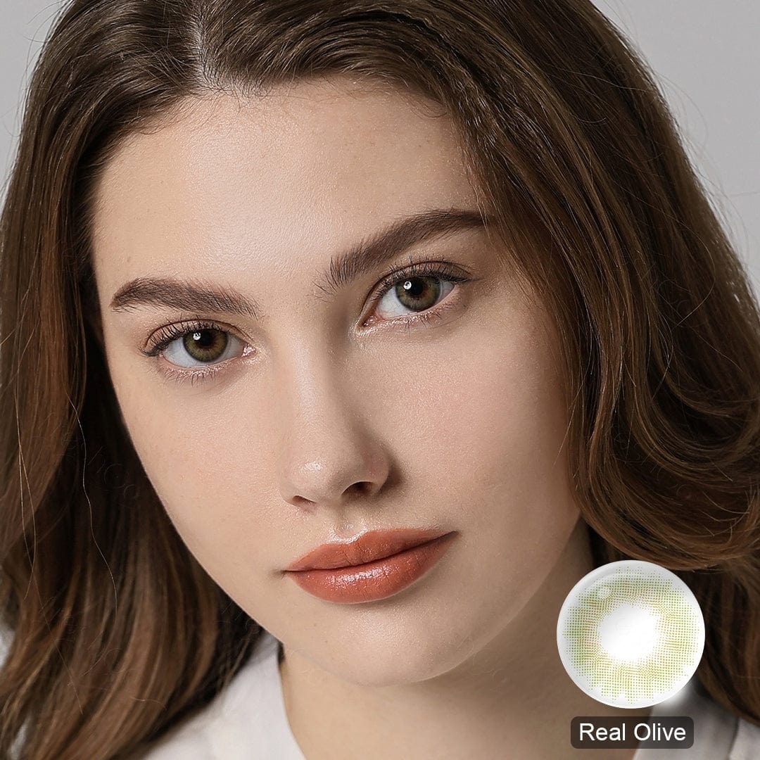 Spanish Real Olive Colored Contacts with Vibrant Effect – twinklens
