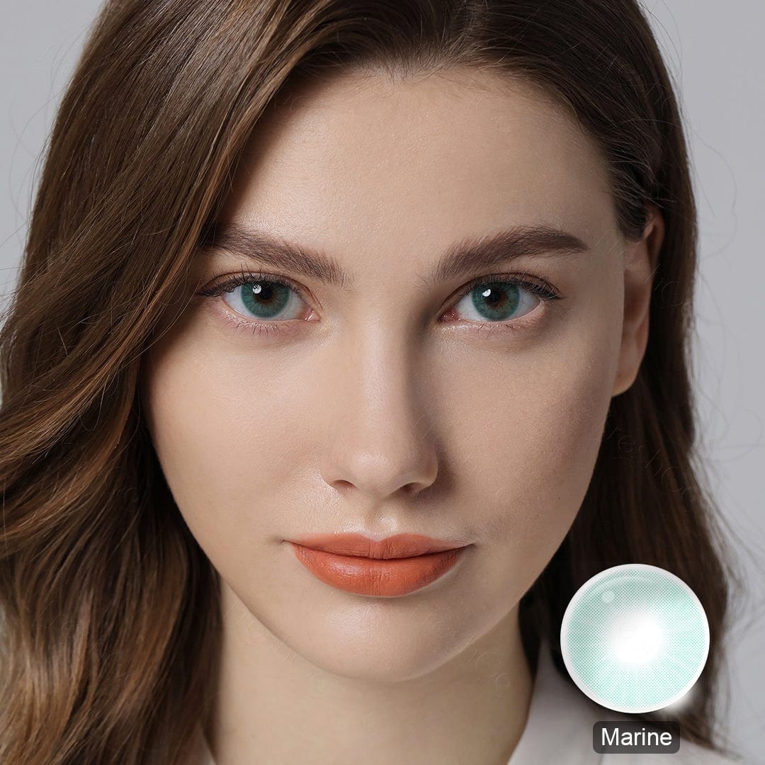 Hidrocor Marine Aqua Blue Colored Contacts with Natural Effect