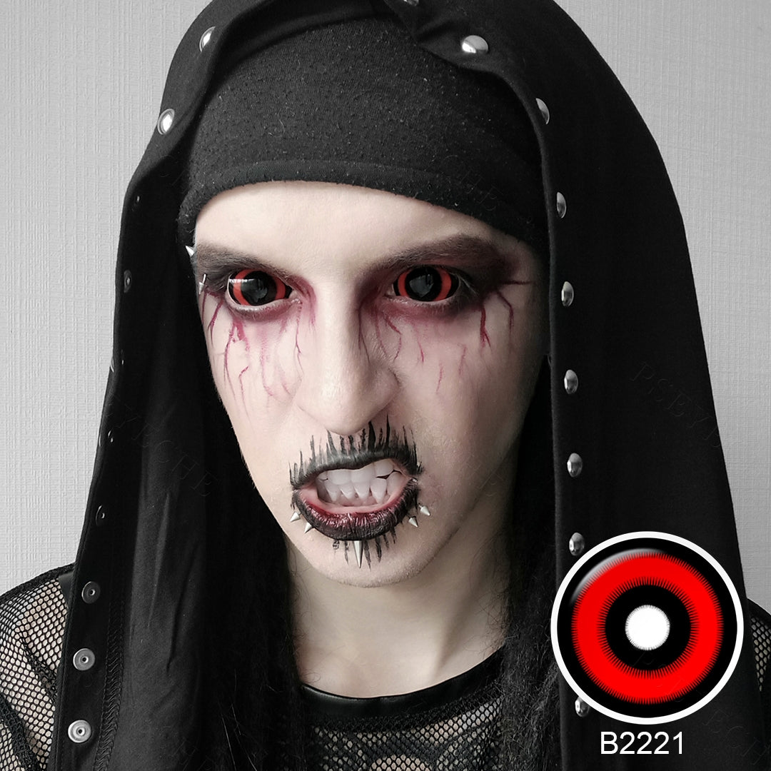 Red Ring Ghoul Sclera Ojos