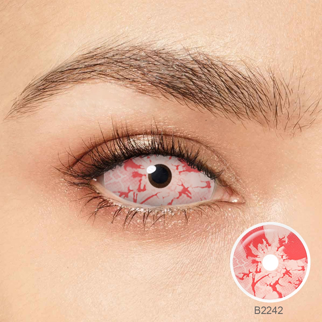 Blutige Zombie Sclera Augen