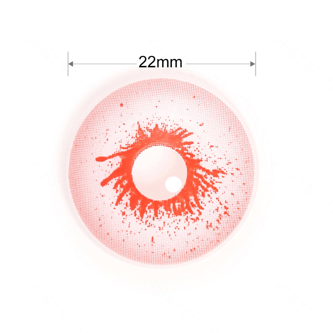 Ojos de esclera zombie rosa