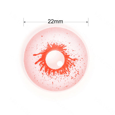 Pink Zombie Sclera Augen