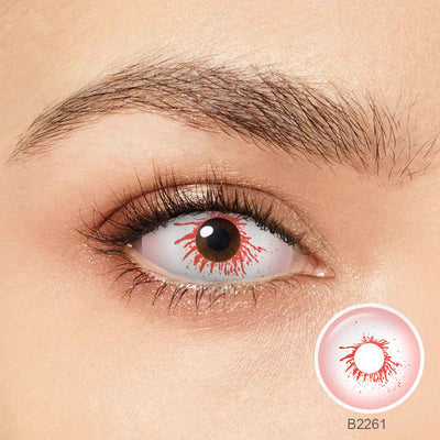 Olhos rosa zumbi esclera