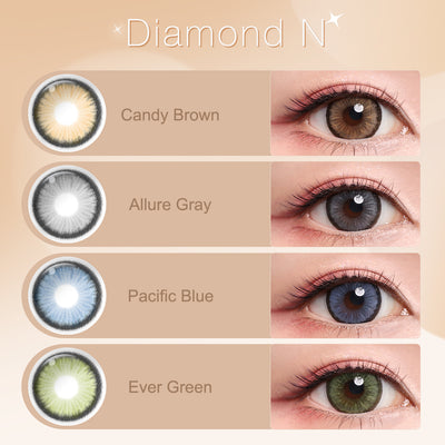 WOW! Diamond Colored Contacts (All 4 Shades Access)