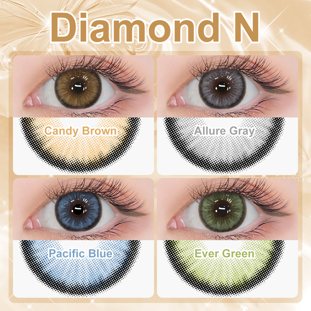 WOW! Diamond Colored Contacts (All 4 Shades Access)