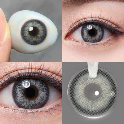 Iris fraîches gris yeux
