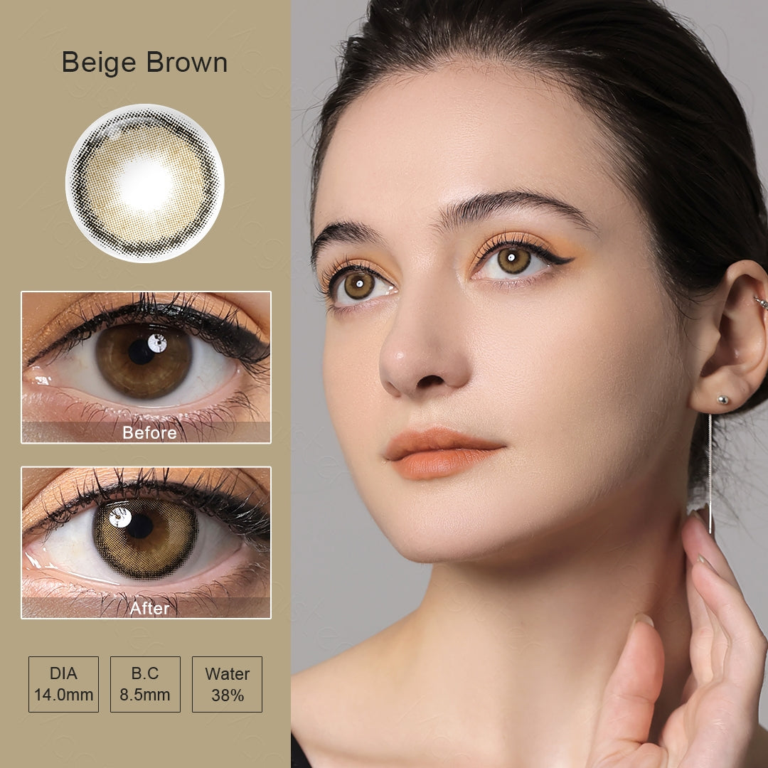 Roze Beige Brown Eyes
