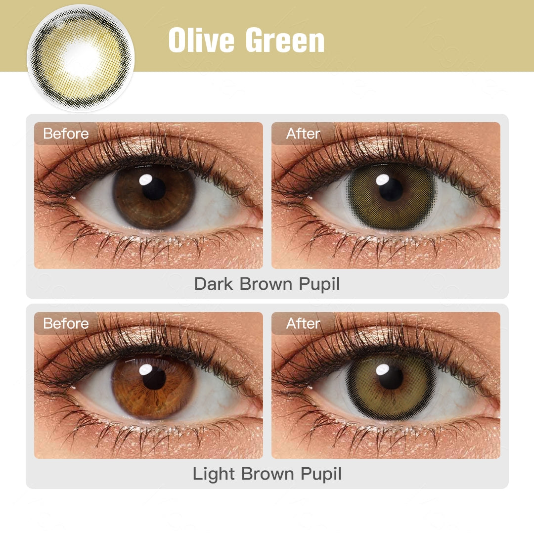 Roze Olivengrüne Augen