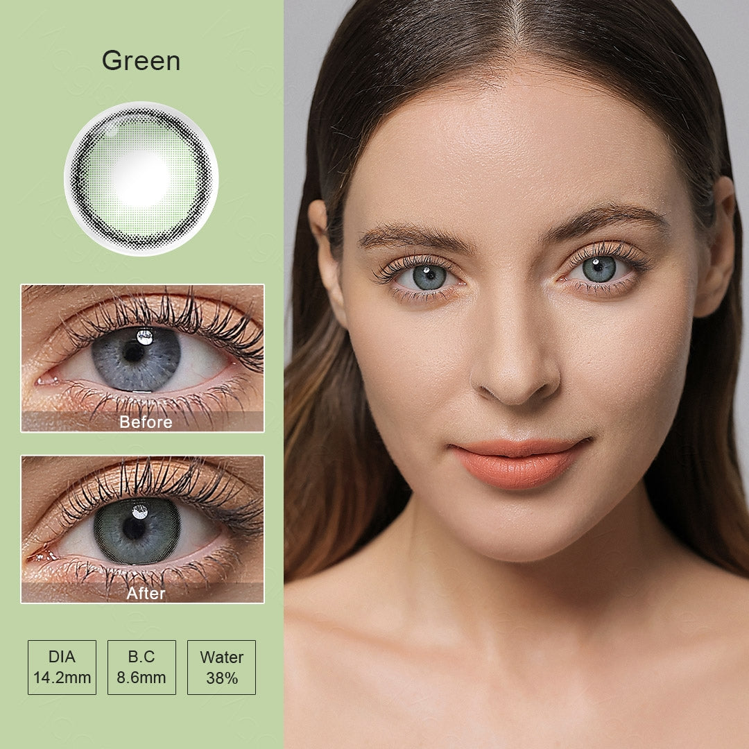 عيون خضراء رزي