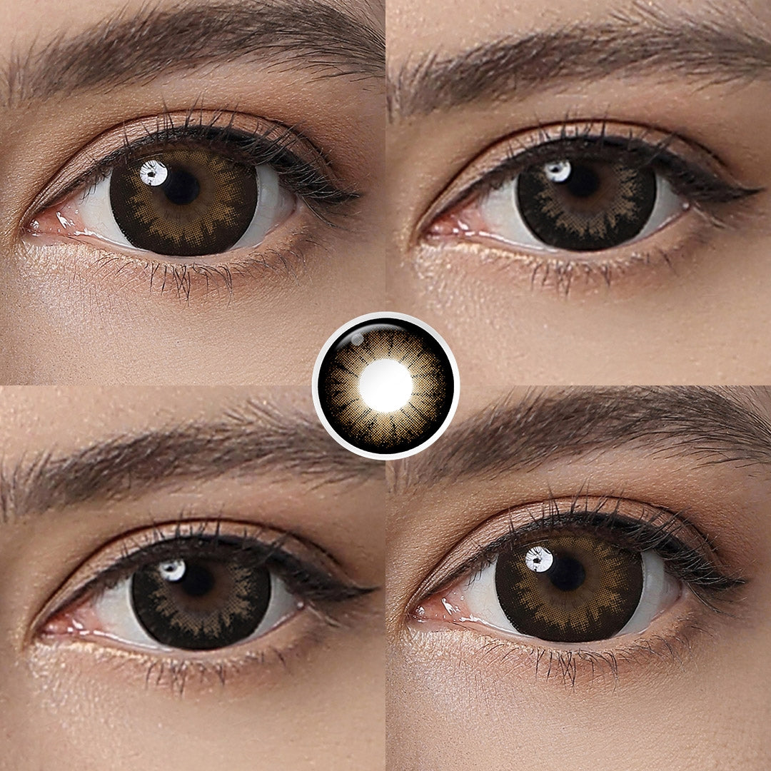 Supersize Brown Plus Colored Contacts with Enlarge Effect – twinklens