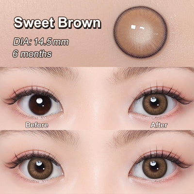 Yeux radieux purs ambre