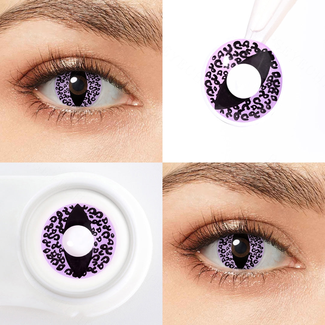 Olhos de gato de chita violeta
