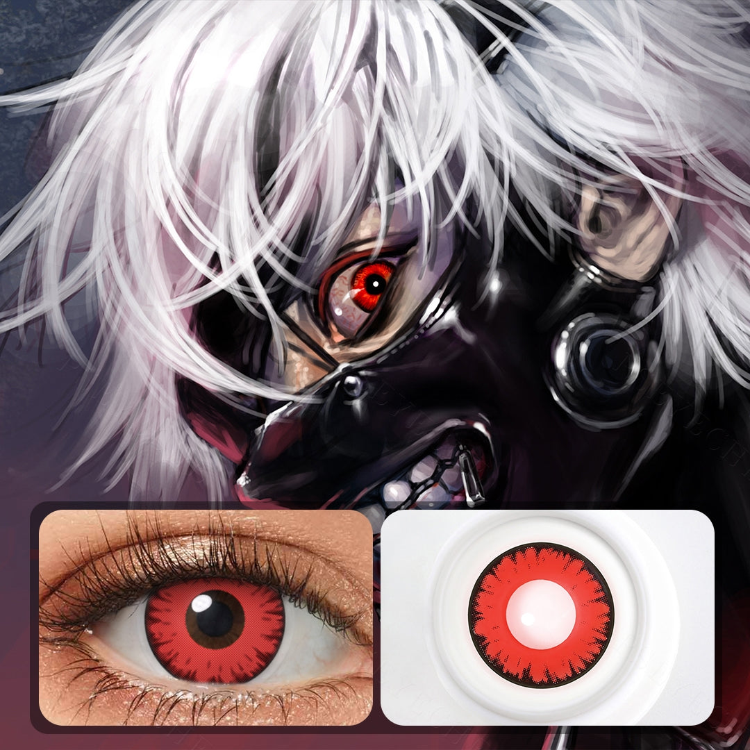 Ojos de cosplay de Volturi rojo