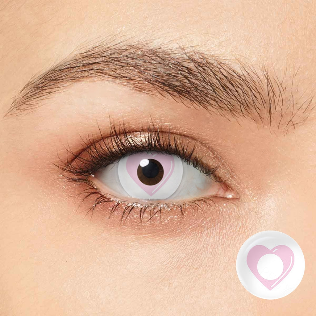 Anime Pink Heart Yearly Cosplay Contacts