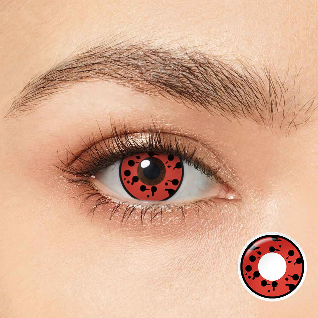 Pontos vermelhos olhos de Halloween