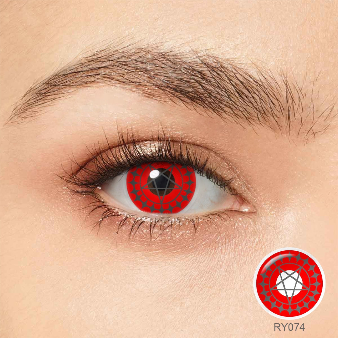 Contrats rouges Halloween Eyes