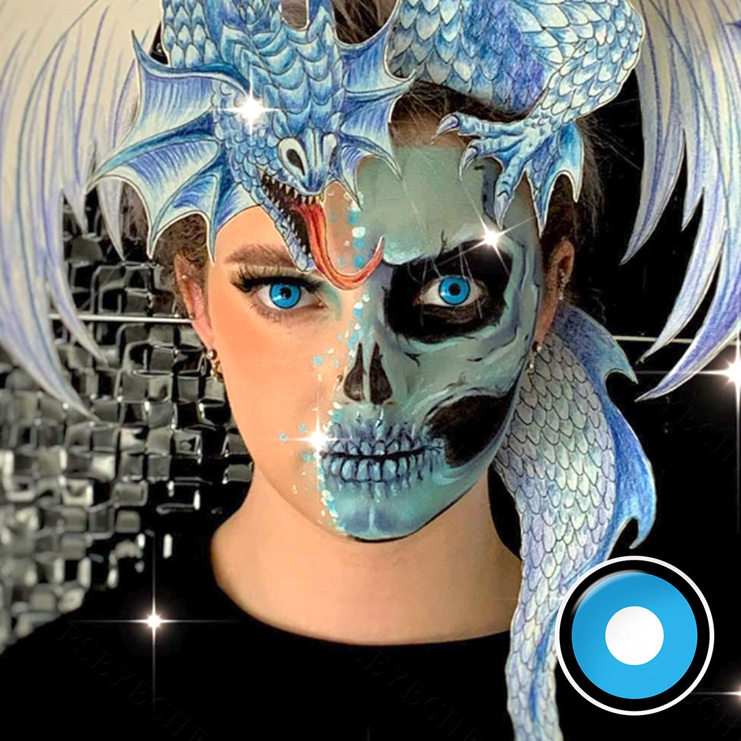 Blue Manson Halloween Augen