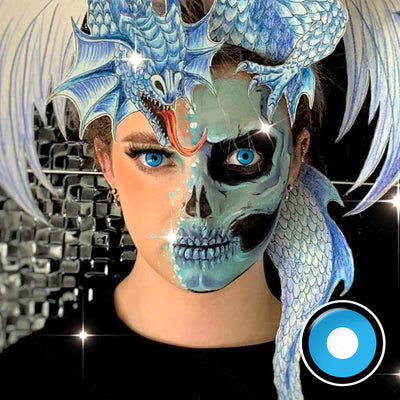 Blue Manson Halloween Augen