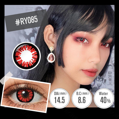 Olhos de Halloween Red Glamour