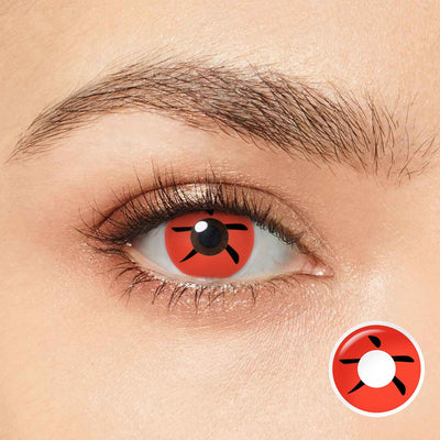 Yeux d'Halloween rouge chanceux