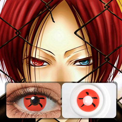 Yeux d'Halloween rouge chanceux