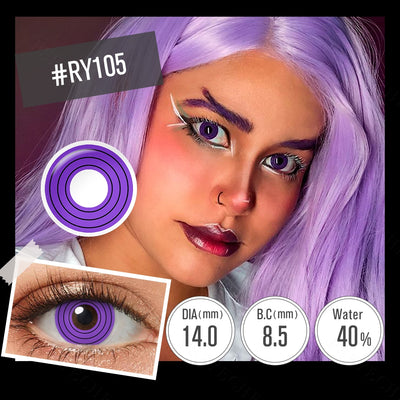 Ojos de cosplay de Purple Rinnegan