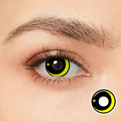Olhos amarelos de Halloween
