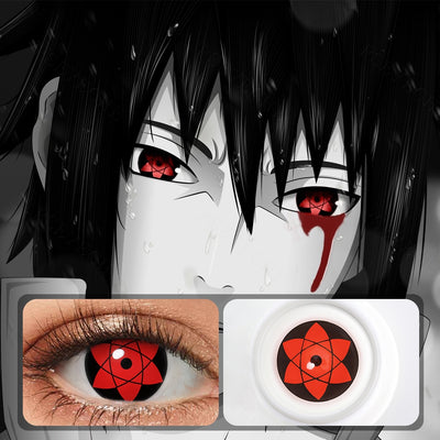 Sasuke mangekyou sharingan cosplay yeux