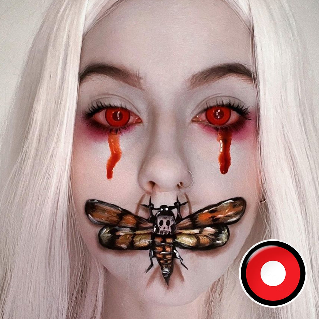 Ojos de Halloween de Red Manson