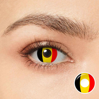 Belgium Flag Patriotic Eyes