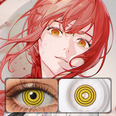 Makima Yellow Circular Manga Eyes