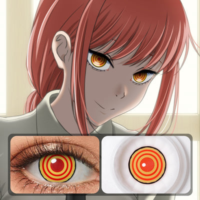 Makima Yellow & Red Anime Eyes