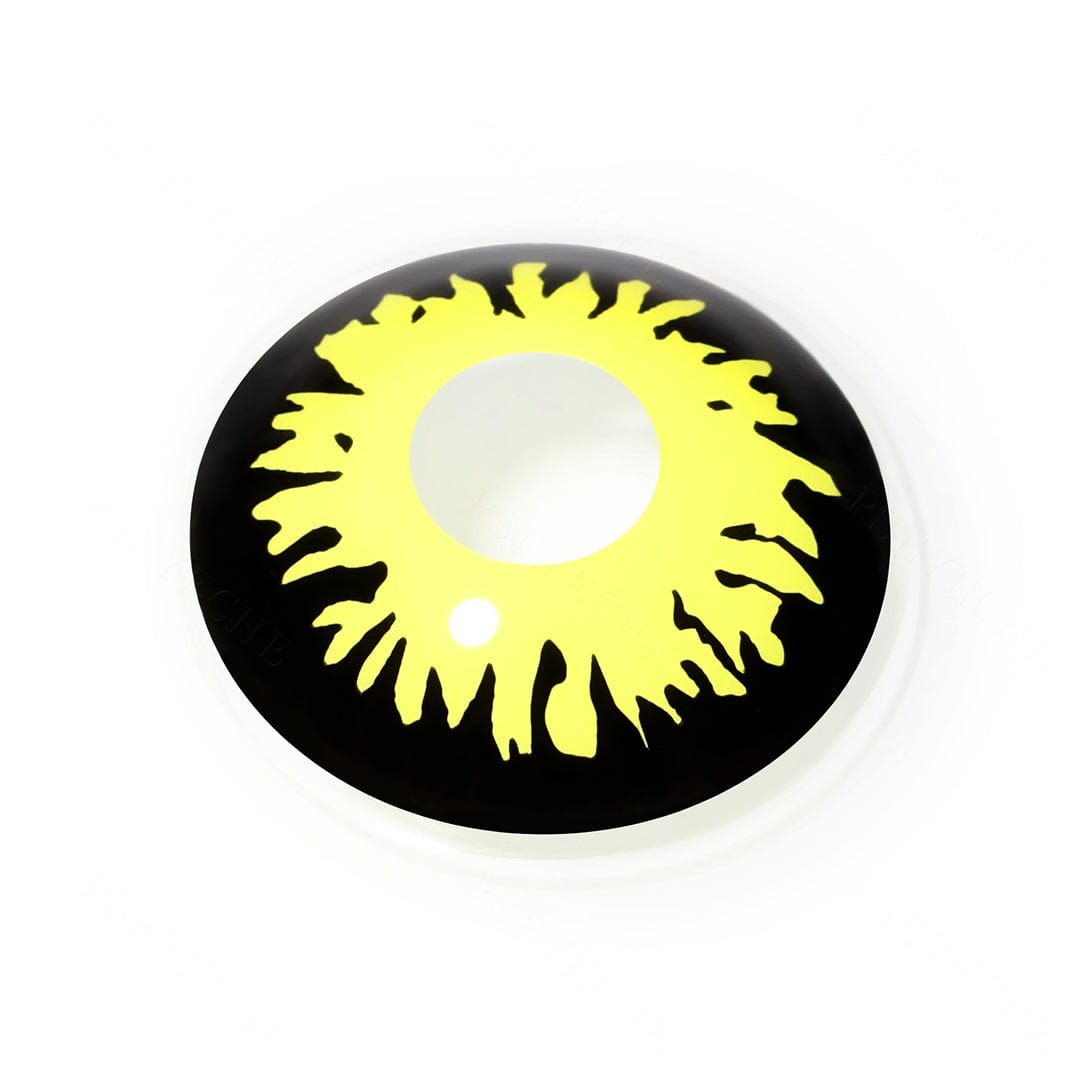Black and Yellow Wolf Halloween Eyes