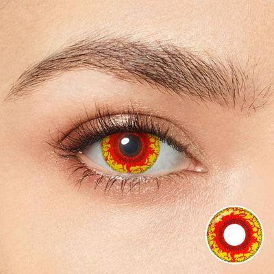 Yellow Blood Splat Eyes