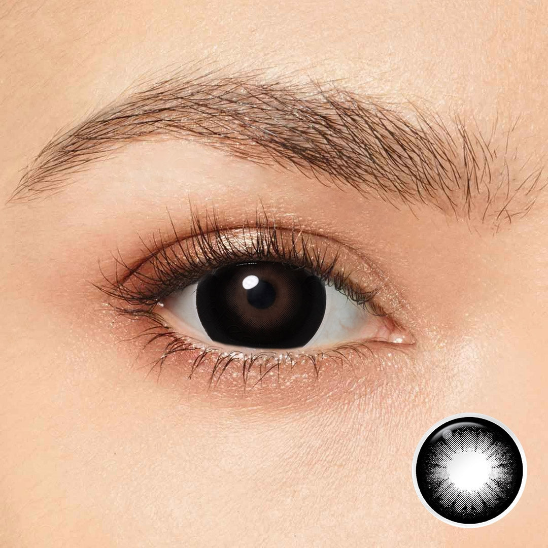Supersize Black Plus Colored Contacts with Enlarge Effect – twinklens