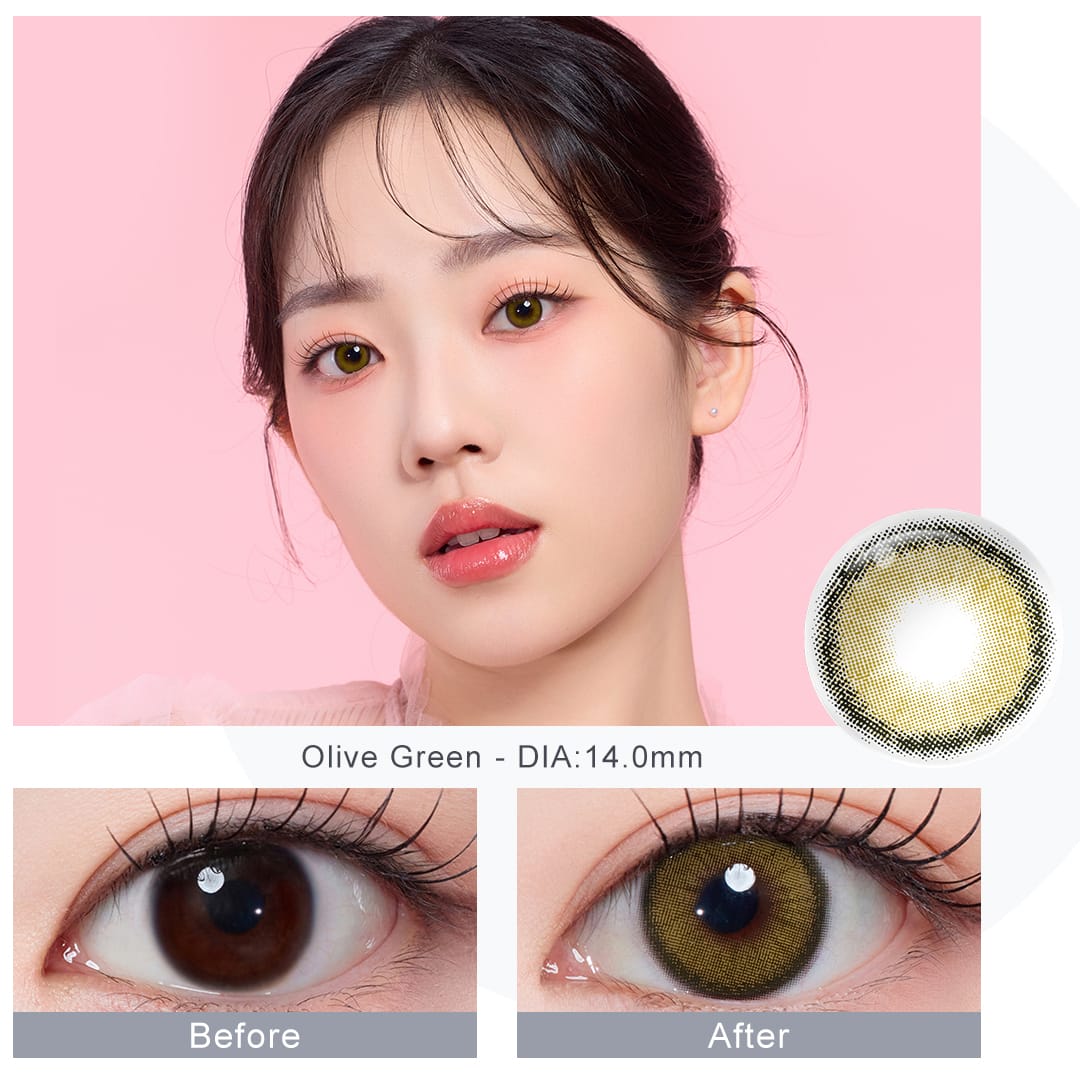 Roze Olive Green Colored Contacts – twinklens