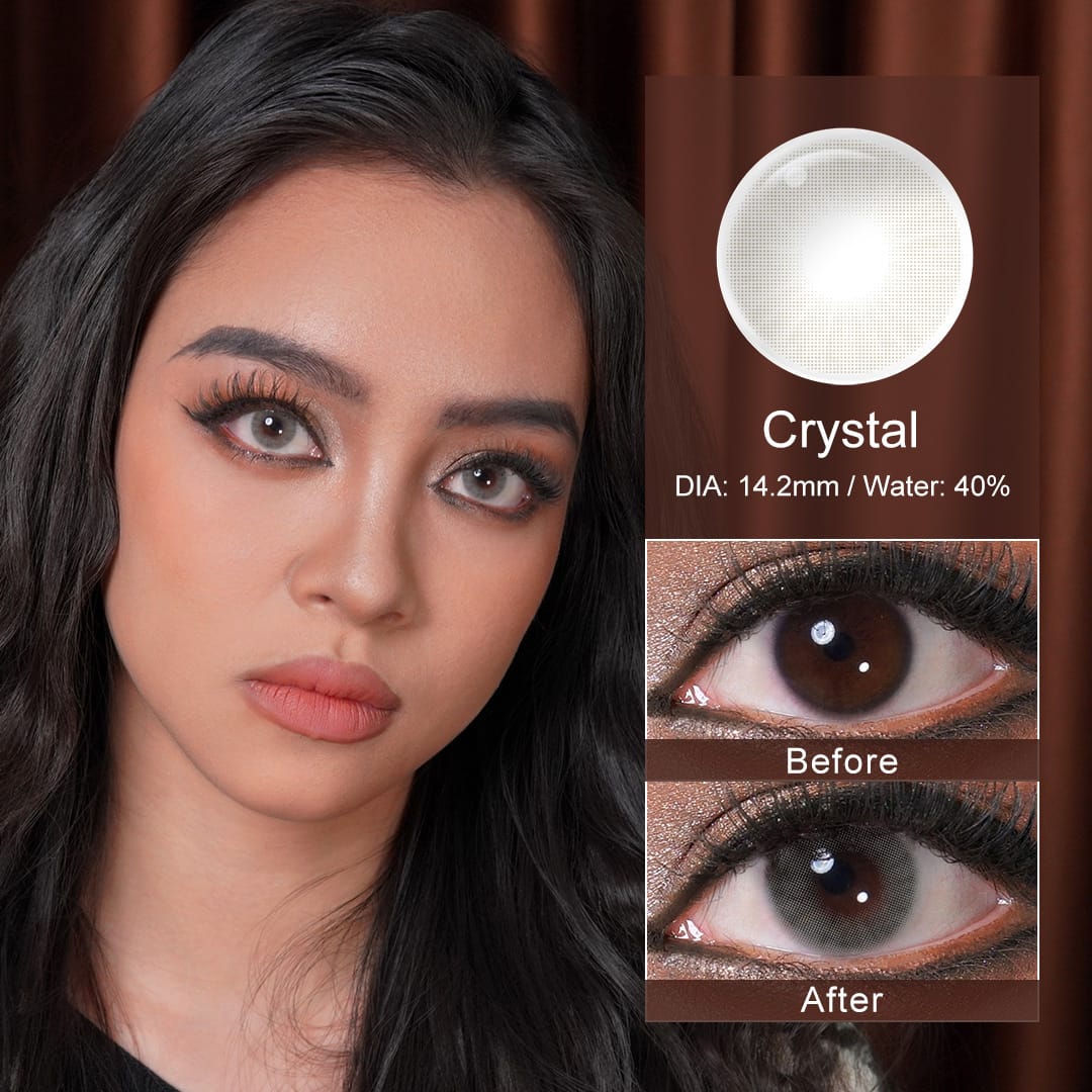 Hidrocor ll Crystal Gray Color Contacts with Natural Effect – twinklens