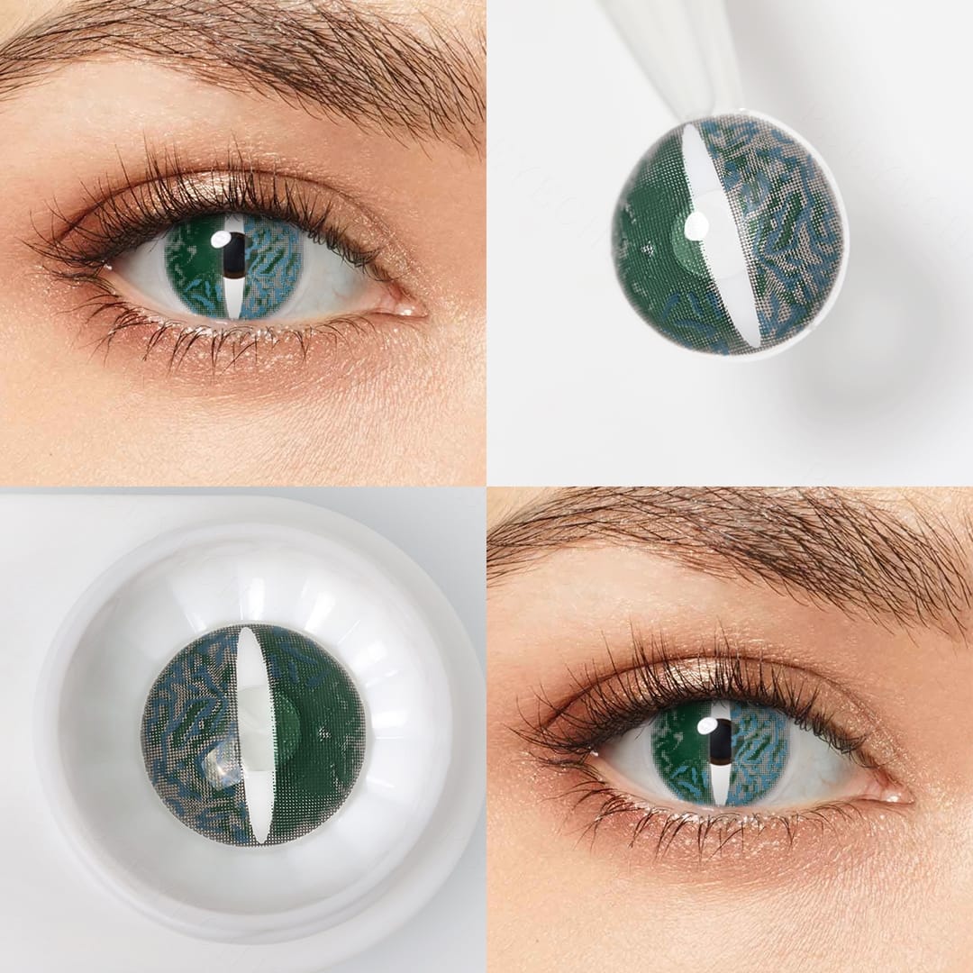 Lizard Contacts Green Lizard Cosplay Contacts – twinklens