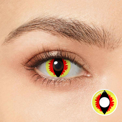 Yellow Dragon Eye Cosplay Contacts – twinklens