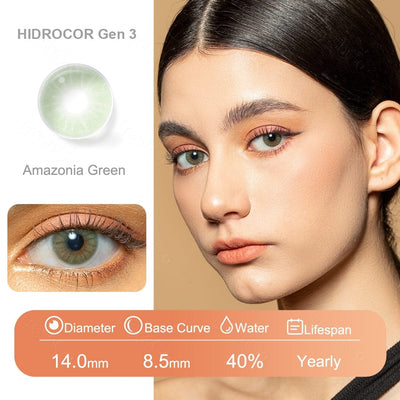 Contacts colorés de Hidrocor Gen 3 (accès aux 8 nuances)