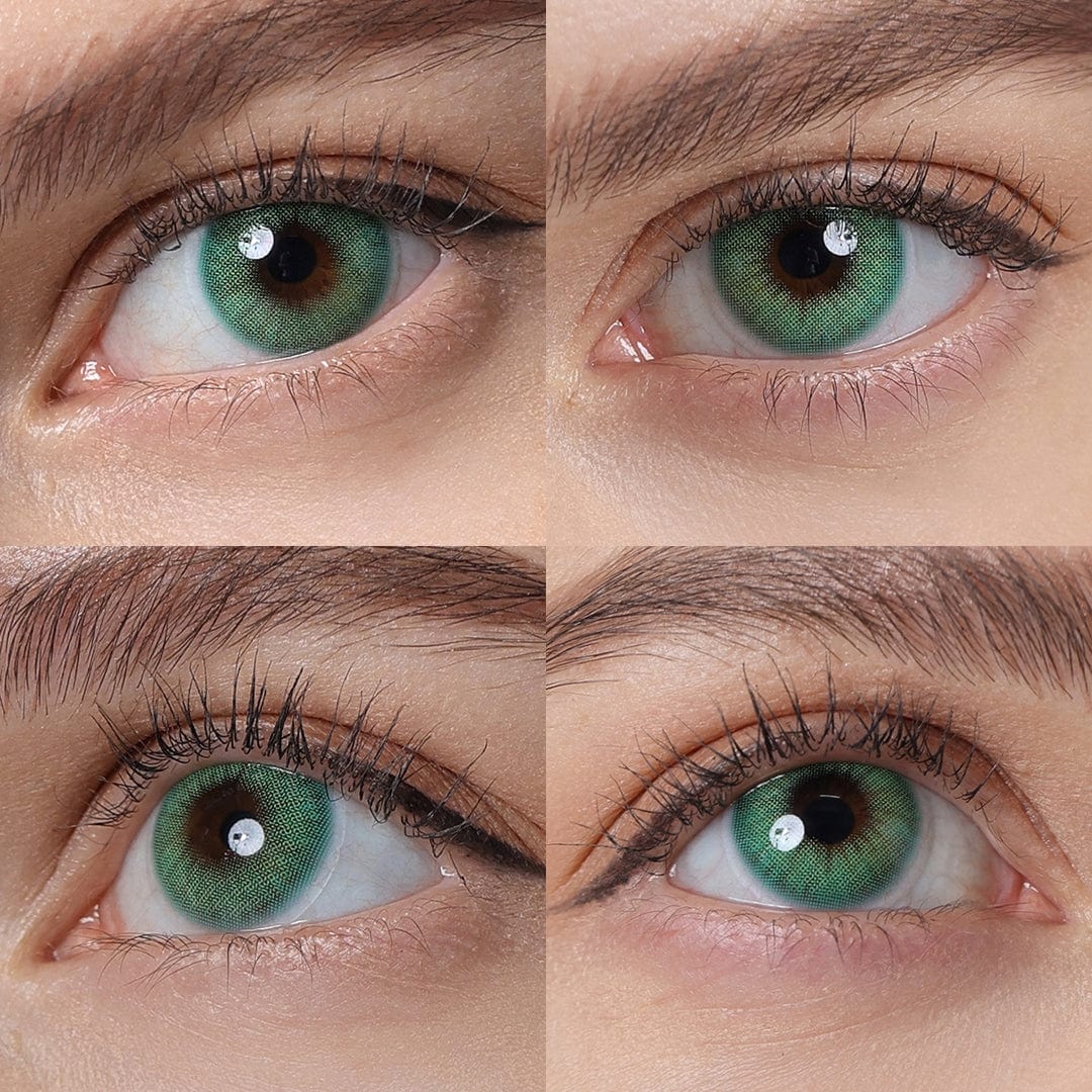 Hidrocor Emerald Green Colored Contacts with Natural Effect Twinklens